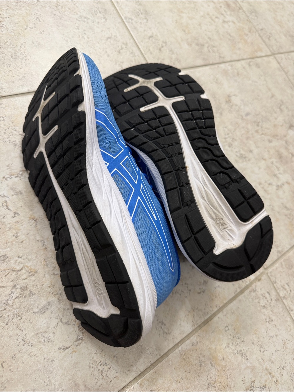 ASICS Blue and Coral Running Sneakers - Picture 5 of 7